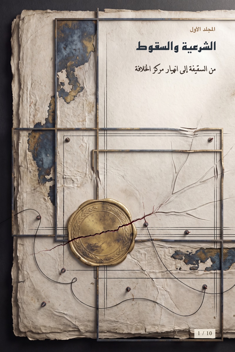 غلاف المجلد الأول: الشرعية والسقوط