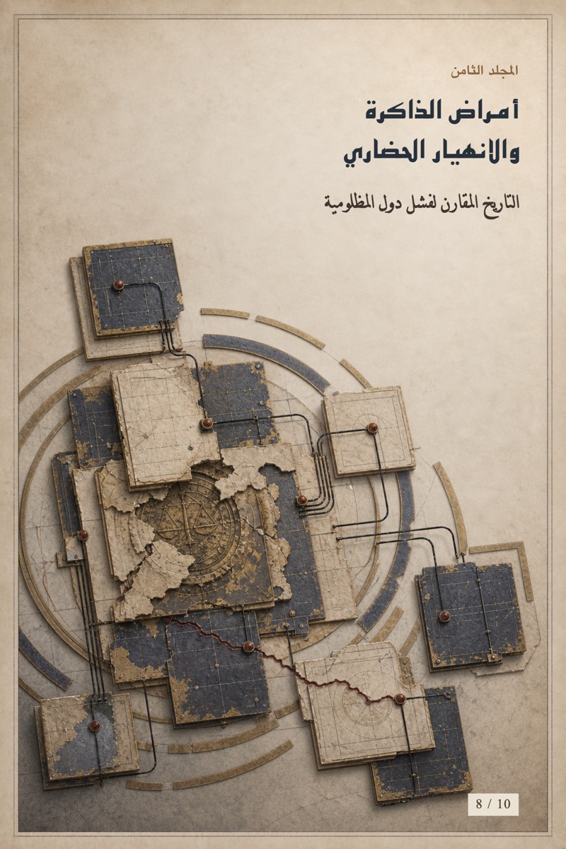 غلاف المجلد الثامن: أمراض الذاكرة والانهيار الحضاري
