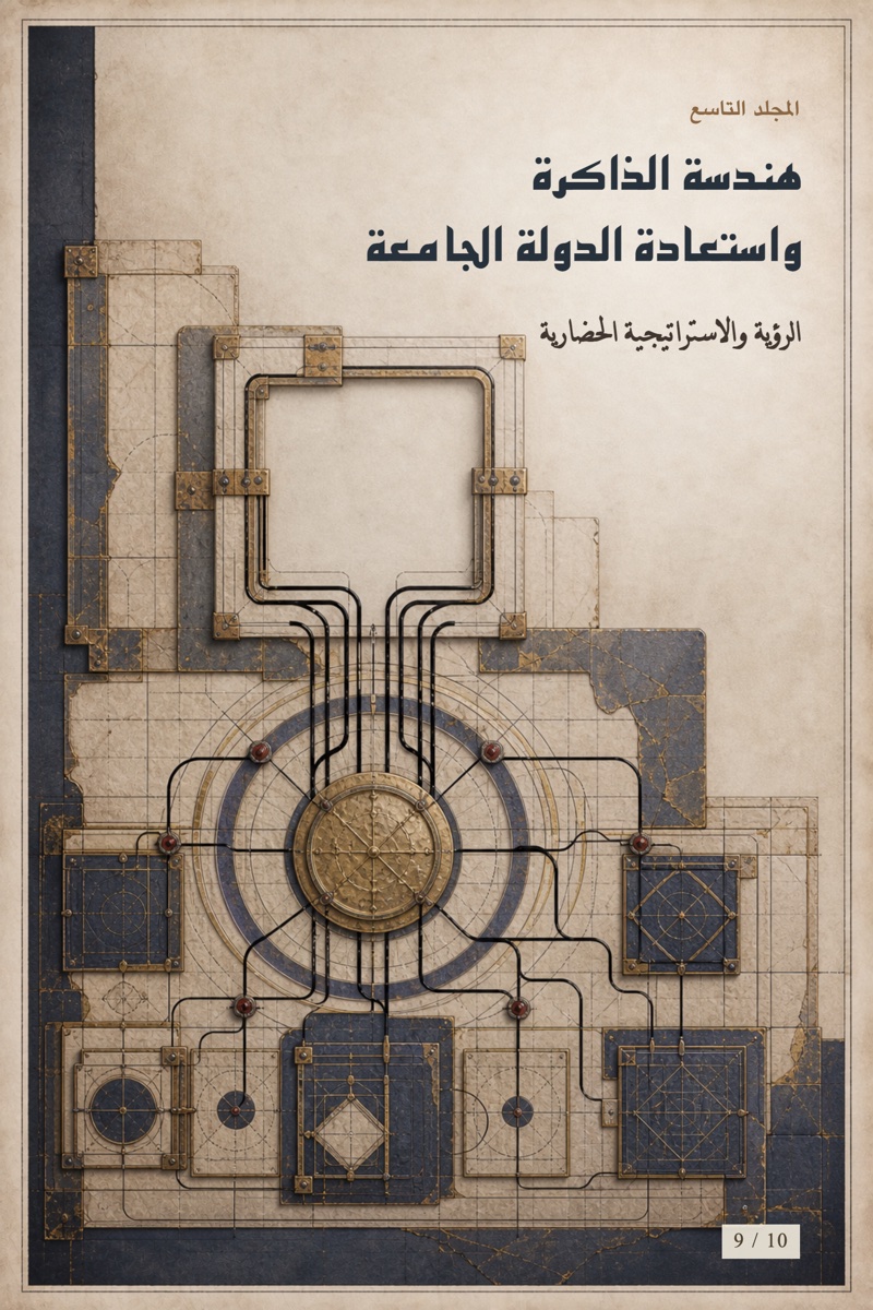 غلاف المجلد التاسع: هندسة الذاكرة واستعادة الدولة الجامعة