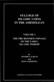 غلاف Sylloge of Islamic Coins in the Ashmolean, vol. 1